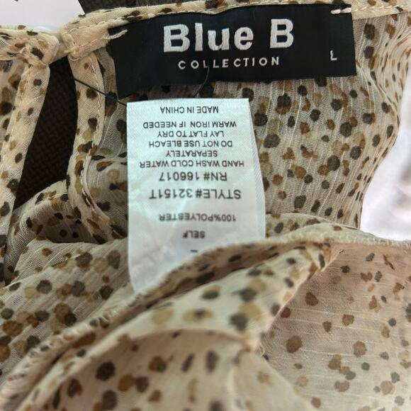 Blue B Feathered Snakeskin Crop Top Edgy Fairy Goth NWT SZ LG Sleeveless Sheer - Picture 8 of 9